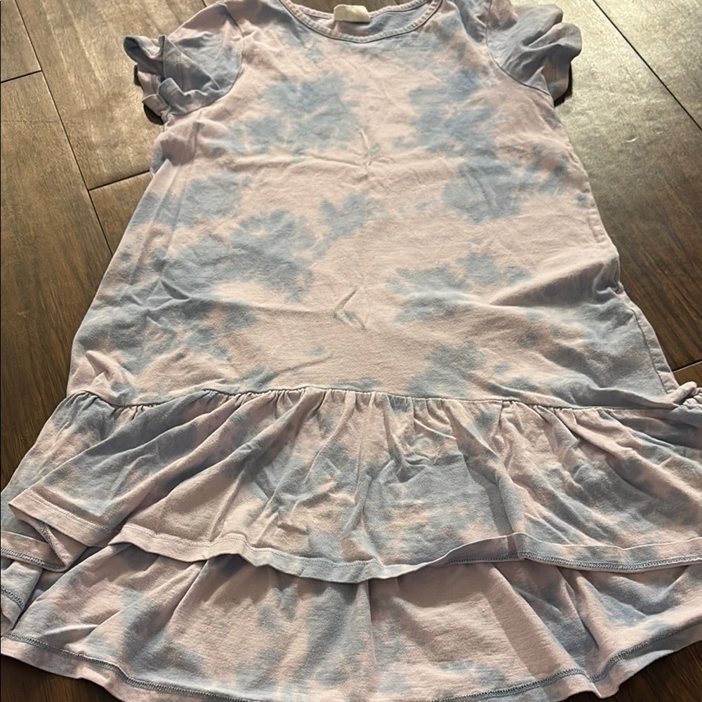 Kids Cotton On Tie-Dye Ruffle Dress - Size 7
